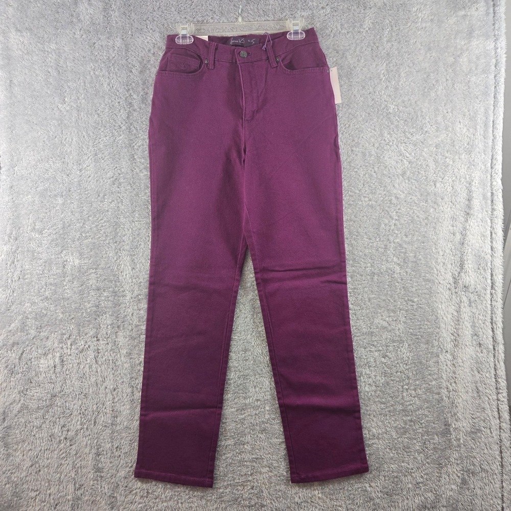 Gloria Vanderbilt Amanda Slimming Jeans 6 Royal Amethyst Purple High Rise Jeans